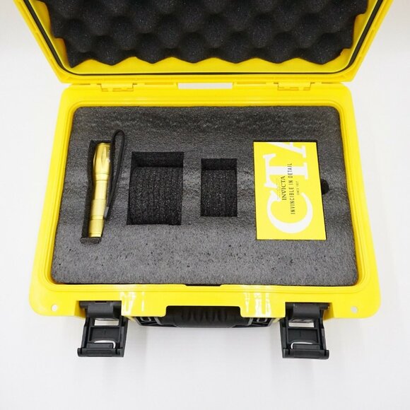 INVICTA YELLOW PATCH DIVER WATCH CASE WITH BLUETOOTH SPEAKER AND FLASHLIGHT - Picture 3 of 5